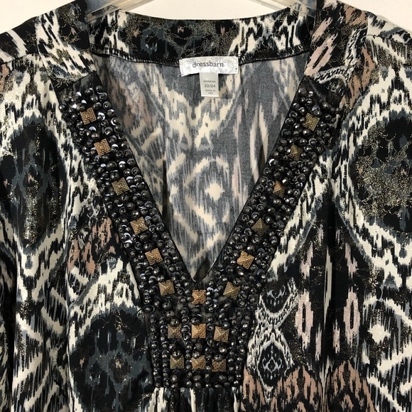 Dress Barn Abstract Print Blouse SZ 22/24 - Picture 2 of 8